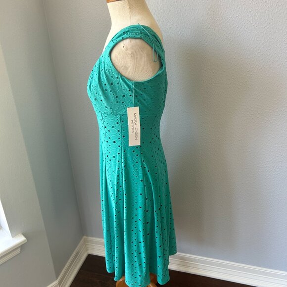 Maggy L Dress Color Green Size 6P - Picture 3 of 4